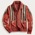 Men's Classic Jacquard Lapel Sweater