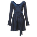 Chic V-Neck Backless Tie-Waist Dress