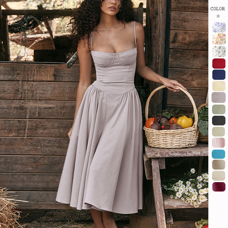 French Floral Maxi Dress